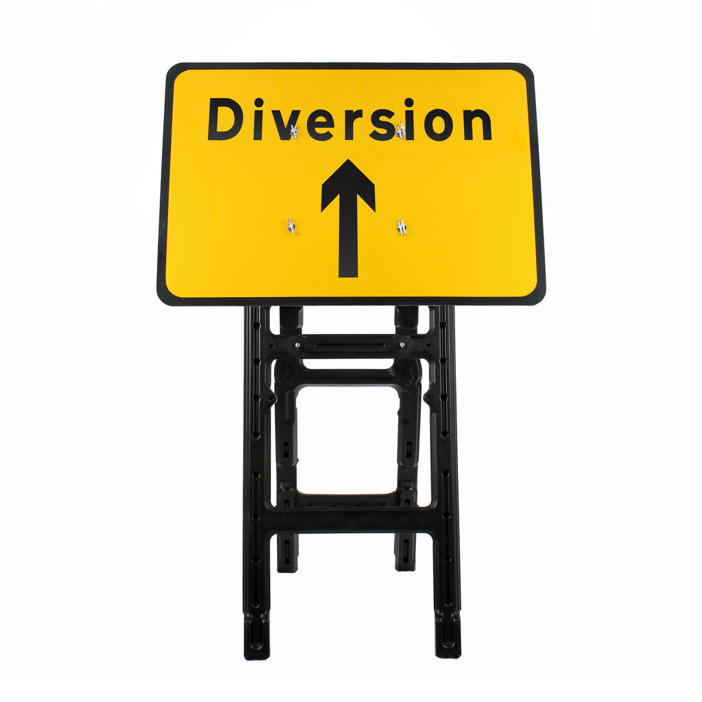 Diversion Ahead Sign Diagram 2702 | Quick Fit (face only) | 1050x750mm