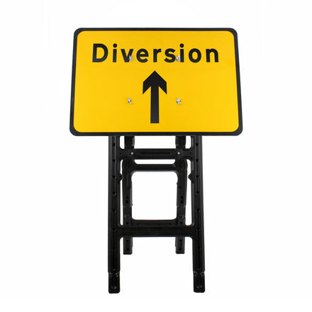 Diversion Ahead Sign Diagram 2702 | Quick Fit (face only) | 1050x750mm