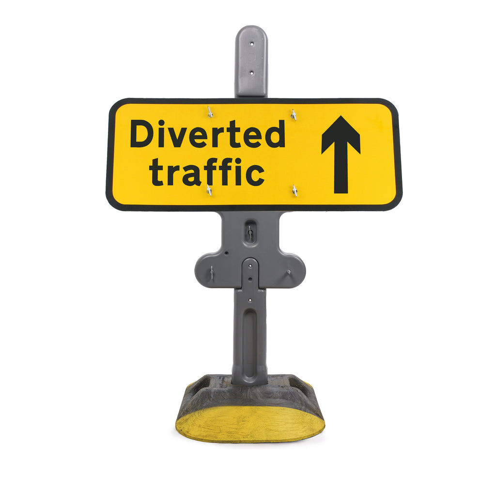 Diverted Traffic' Arrow Up Diagram 2703 | Quick Fit (face only) | 1050x450mm
