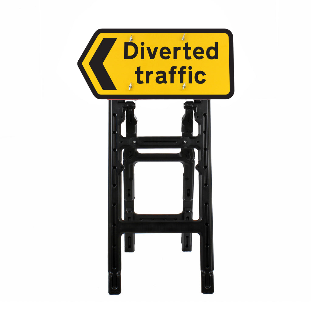 Diverted Traffic' Chevron Left Diagram 2704 | Quick Fit (face only) | 1050x450mm