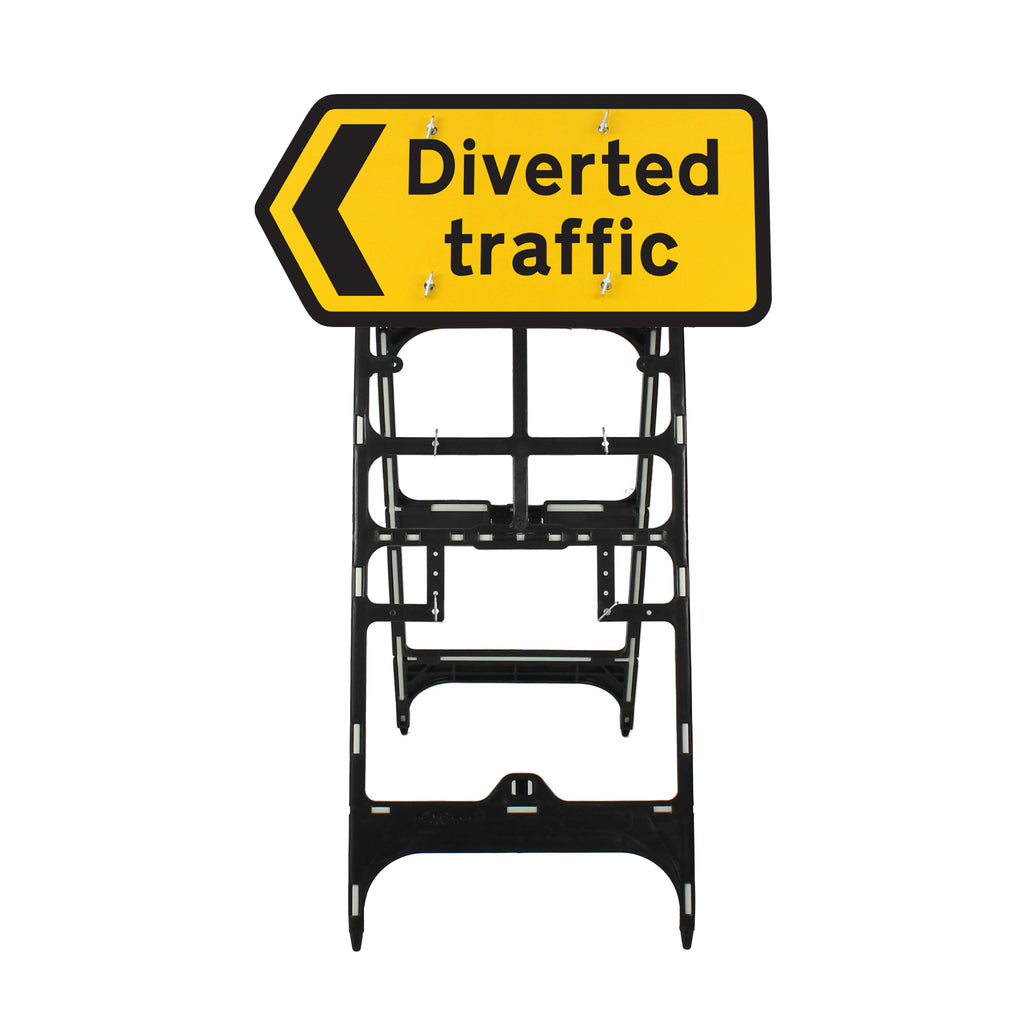 Diverted Traffic' Chevron Left Diagram 2704 | Quick Fit (face only) | 1050x450mm