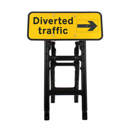 Diverted Traffic Sign With Rotating Arrow Diagram 2703 | Quick Fit (face only) | 1050x450mm