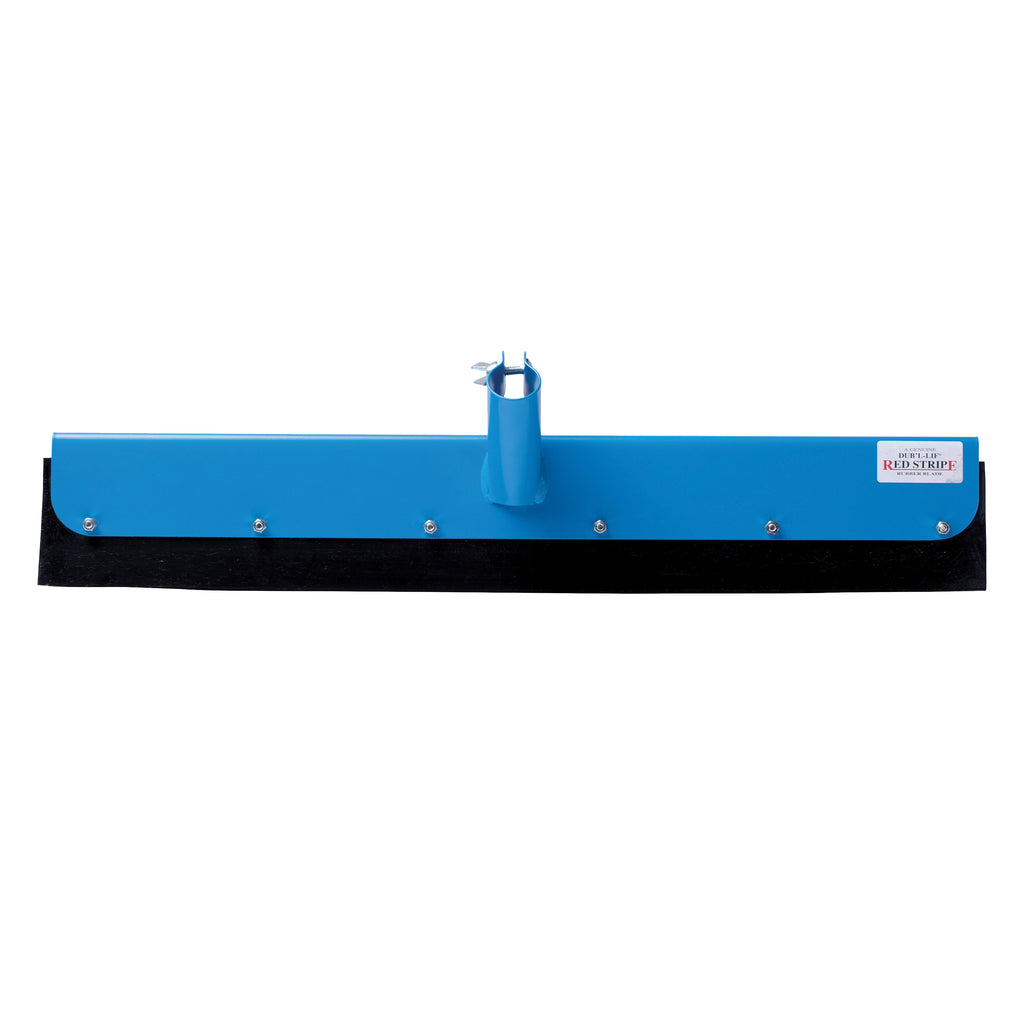 Red Stripe Straight Yard Squeegee Scraper (Blue / 22 Inch)