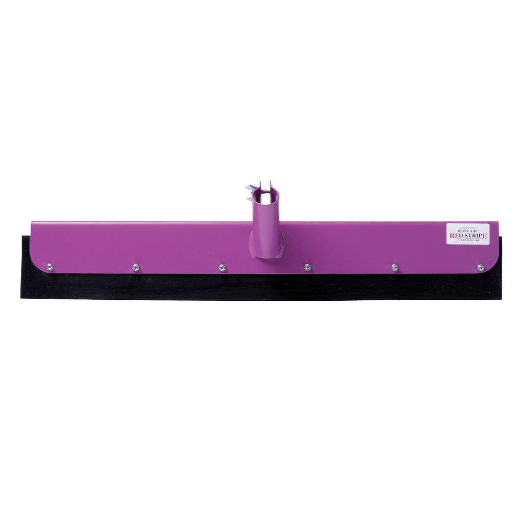 Red Stripe Straight Yard Squeegee Scraper (Purple / 22 Inch)