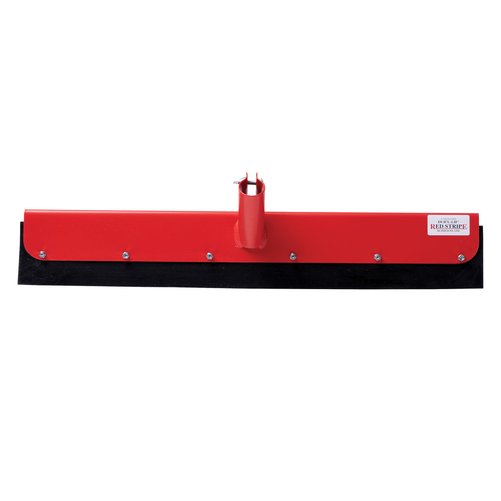 Red Stripe Straight Yard Squeegee Scraper (Red / 22 Inch)