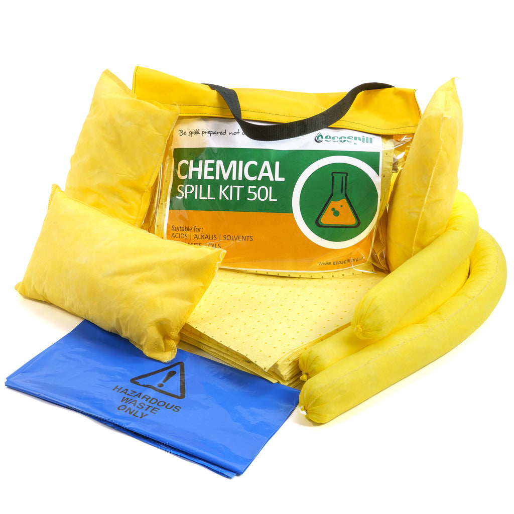 Ecospill Chemical Spill Kit Vinyl Holdall - 50L
