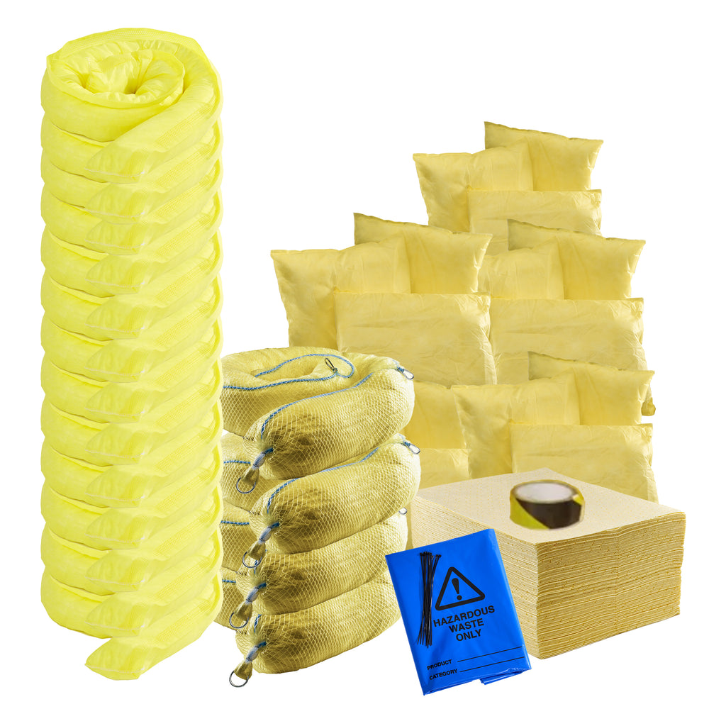Ecospill Chemical 4 Wheeled Bin Refill Kit - 600L
