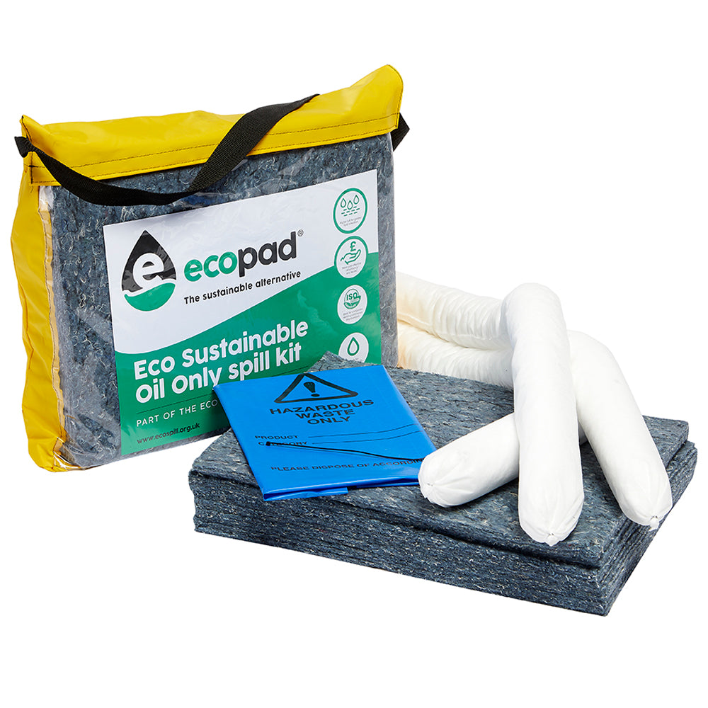 Ecospill Eco Sustainable 30L Oil Only Spill Kit in Vinyl Holdall ...