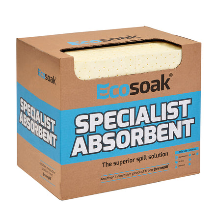 ecospill-ecosoak-chemical-pads-40x35cm-yellow-pack-of-100