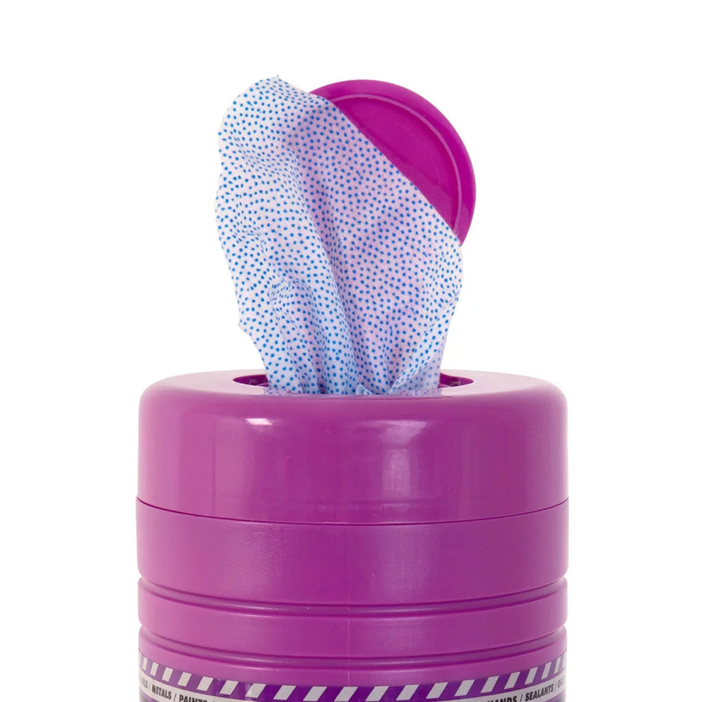 Ecospill Rough & Smooth Wipes Jumbo Tub 80 Micro-Beaded Cloths 22x20cm Degreaser (Pack of 8)