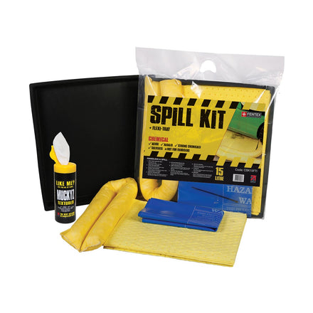 Fentex Chemical Spill Kit with Flexi Tray