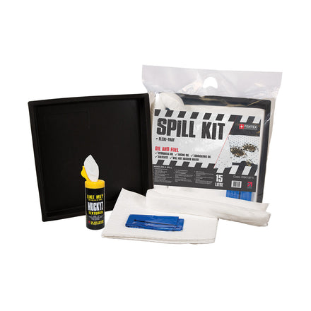 Fentex Oil and Fuel Spill Kit with Flexi Tray