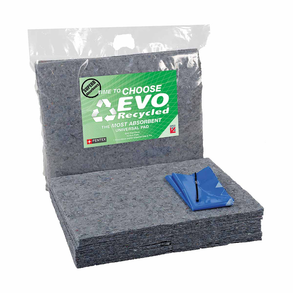 Fentex Triple Weight Evo Recycled® General Purpose Absorbent Pads - Break Pack Bag (Pack of 15)