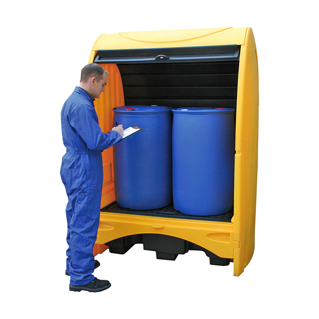 Fentex Drum Spill Pallet Hardcover with Roller Door