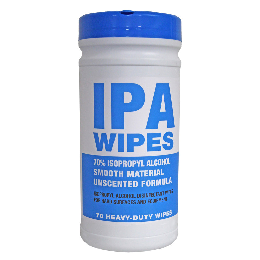 Fentex 2 Litre Tub of 70 Large IPA-Wipes Smooth Sheet (Full Box of 12)