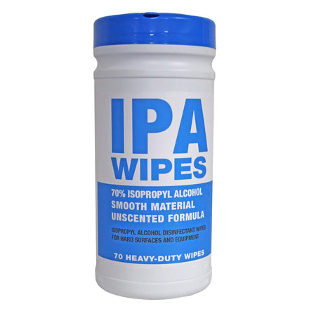 Fentex 2 Litre Tub of 70 Large IPA-Wipes Smooth Sheet (Full Box of 12)