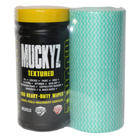 Fentex 2 Litre Tubs of 100 Large Muckyz HD Textured Wrapped with 24cm Dry Wiper Roll (Full Box of 6)