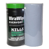 Fentex 2 Litre Tubs of 100 Large ViraWipes Wrapped with 24cm x 40m Paper Roll (Full Box of 6)