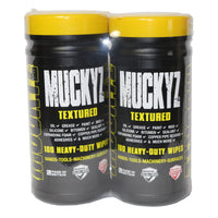 Fentex 2 Litre Twin Packs of 100 Large (20cm x 30cm) Muckyz Heavy Duty Textured Wipes for Hands Tools and Machinery (Full Box of 6)