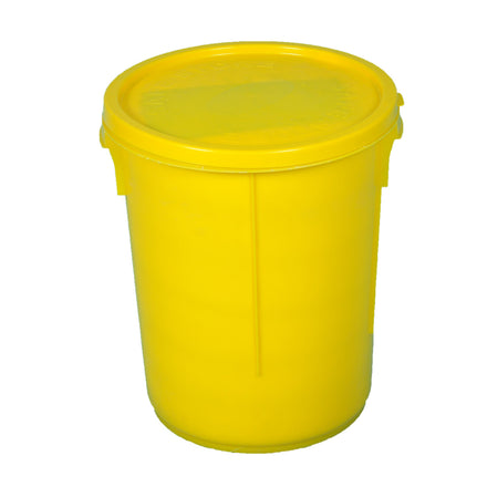 Fentex Empty Plastic Drum and Lid (Yellow)