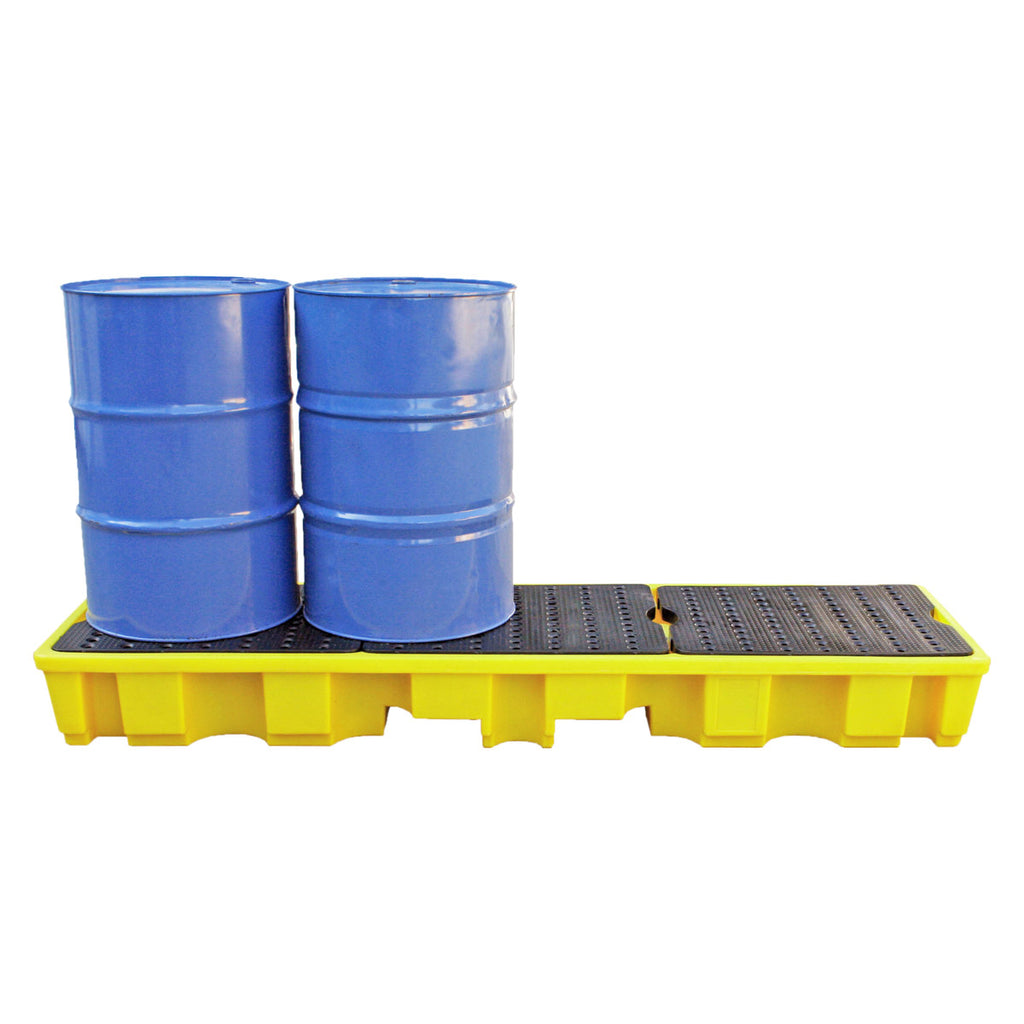 Fentex 4 Drum In-Line Spill Pallet - Yellow