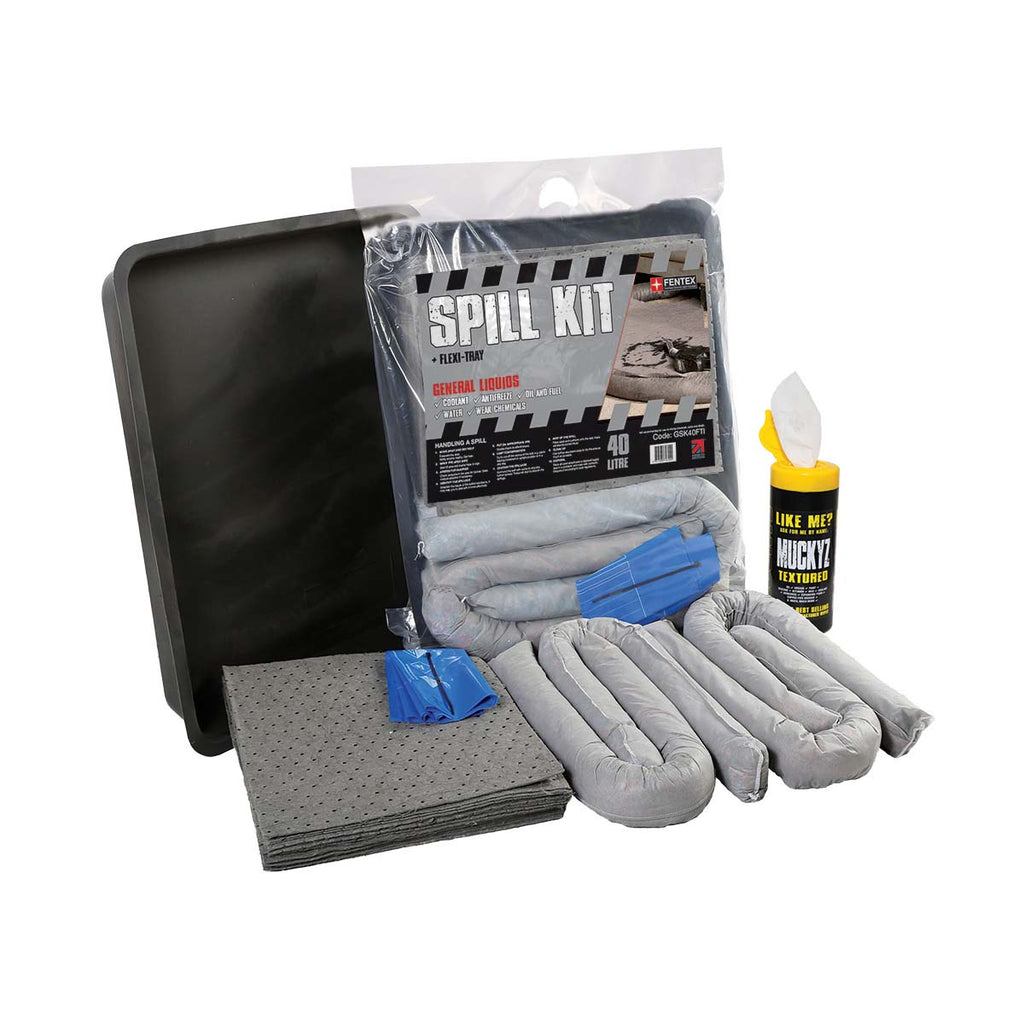 Fentex General Purpose Spill Kit with Flexi Tray