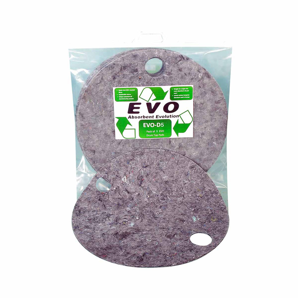 Fentex Triple Weight Evo Recycled® General Purpose Absorbent Drum Topper Pads - Poly Pack (Pack of 5)