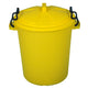 Fentex 60 Litre Empty Plastic Drum and Lid (Yellow)