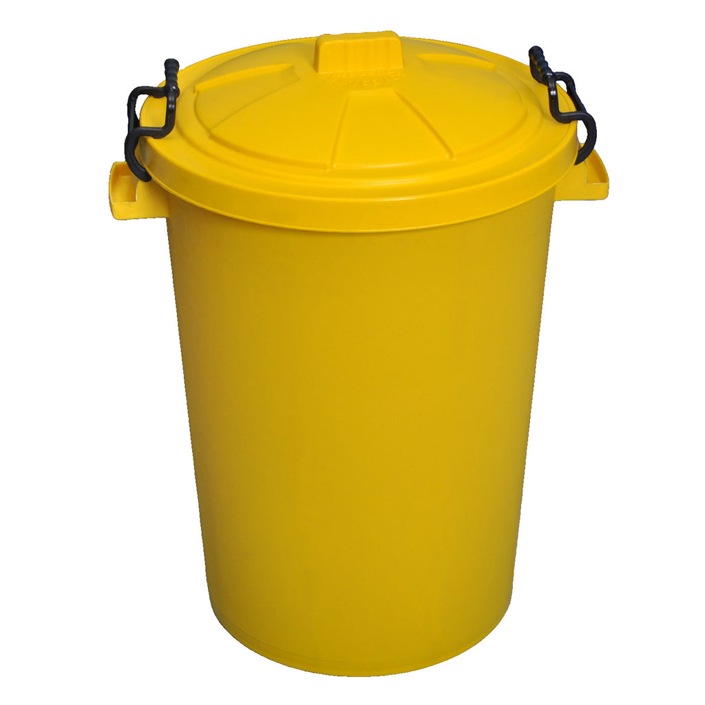 Fentex Empty Plastic Drum and Lid (Yellow)