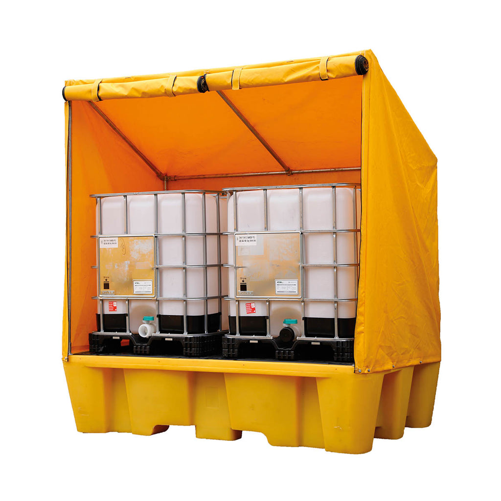Fentex Double IBC Spill Pallet with Framed Cover