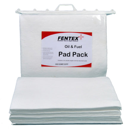Fentex Double Weight Non Bonded Hydraulic Oil and Fuel Absorbent Pads