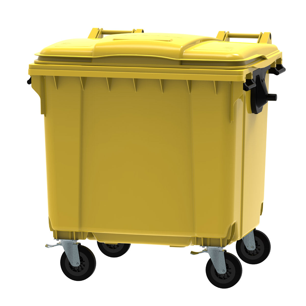 Empty Mastercard Fentex Empty 4 Wheeled Bin (Yellow) – Start Safety UK