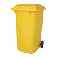 Fentex Empty 240 Litre Wheelie Bin: Yellow