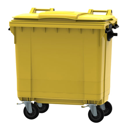 Fentex Empty 4 Wheeled Bin (Yellow)