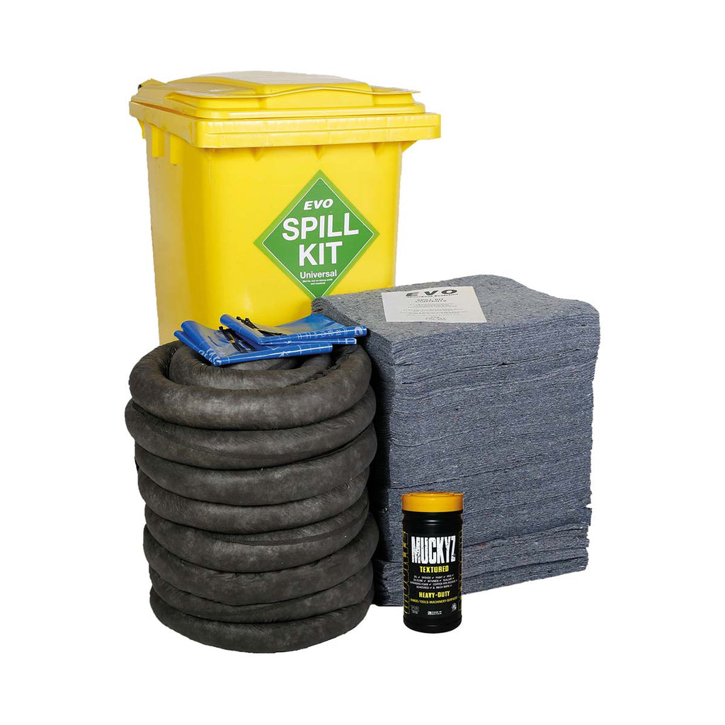 Fentex Evo Recycled® General Purpose 240 Litre Spill Kit in Wheelie-bin