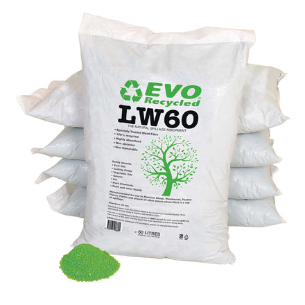 Fentex Evo Recycled_ General Purpose Flame Retardant Absorbent Wood Fibre 60 Litre Bag _pack Of 35_