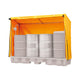 Fentex Framed Cover for 4 Drum In-Line Spill Pallet - Yellow