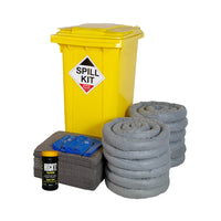 Fentex General Purpose Kit - Yellow Wheelie Bin - 240L