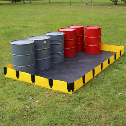 Fentex InstaBund® Fuel and Chemical Spill Containment with Corner and Central Supports