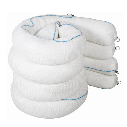 Fentex Marine Oil and Fuel Booms - Net - Rope - Clips and Rings - Poly Pack (Pack of 4)