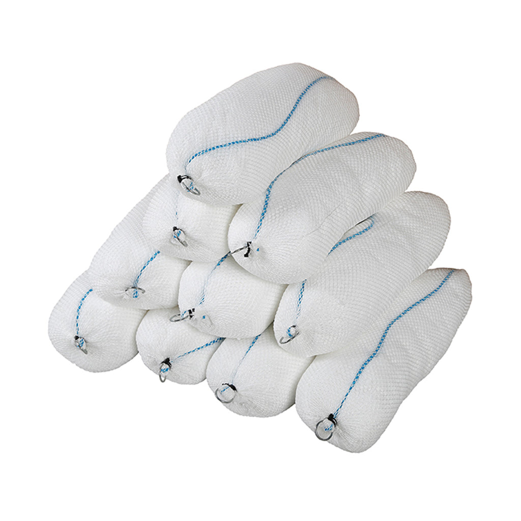 Fentex Mini Drain Oil and Fuel Booms - 12cm x 50cm - Net - Rope and Rings - Poly Pack (Pack of 10)