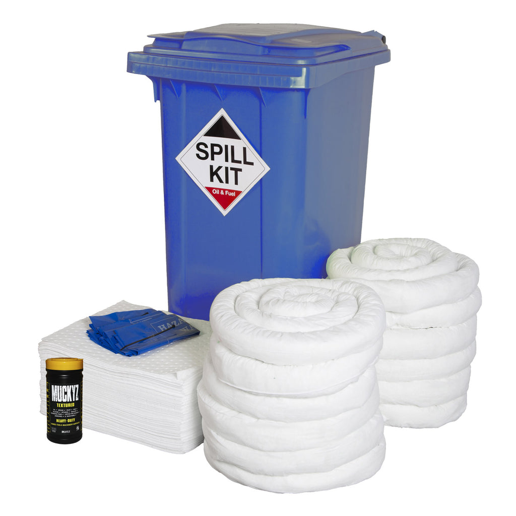 Fentex Oil and Fuel Kit - Blue Wheelie Bin - 240L