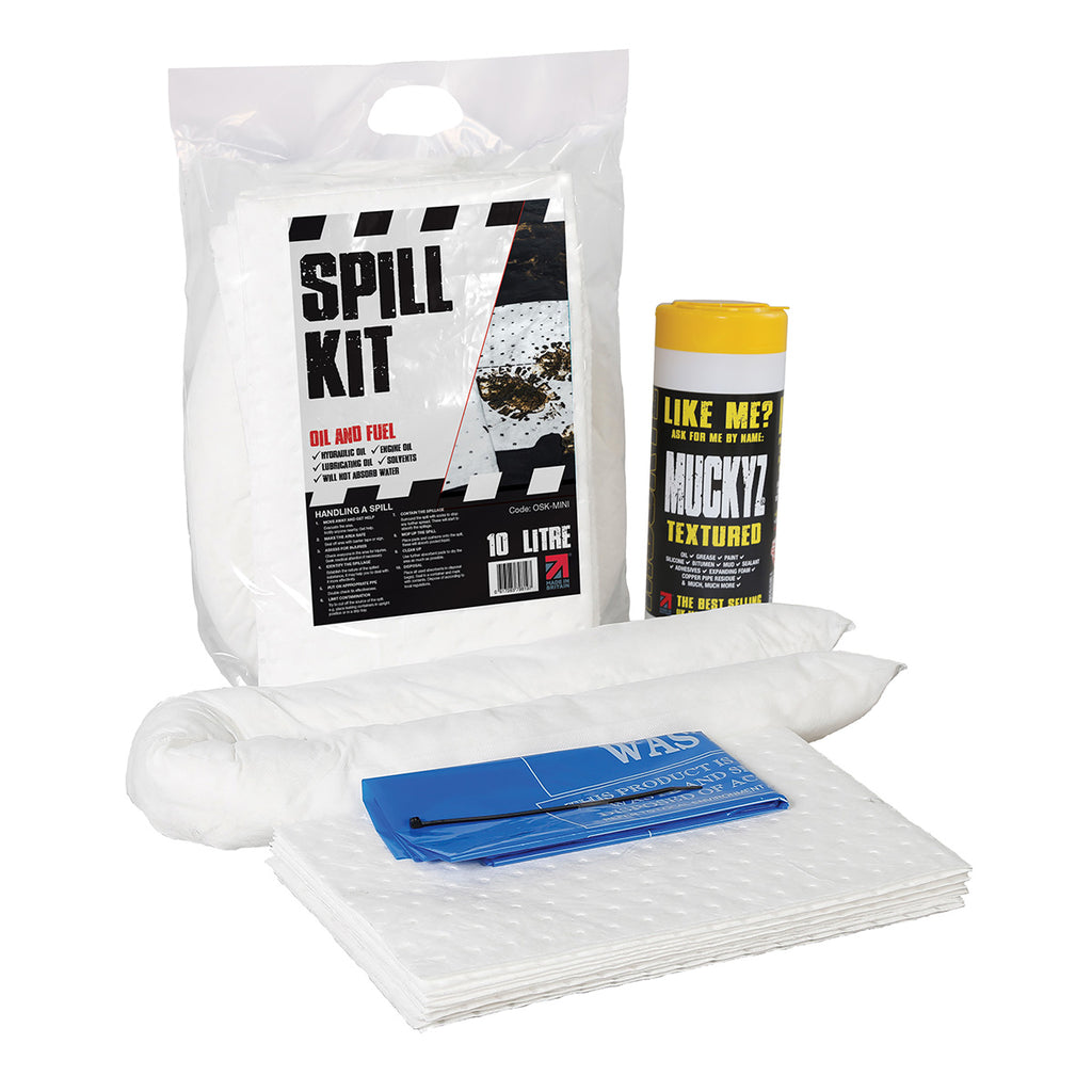 Fentex Oil and Fuel Spill Kit in Sealed Break Pack - 10L