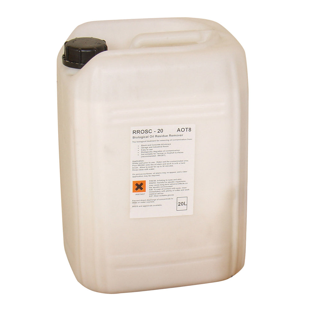 Large white container with a label on a white background