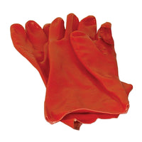 Fentex Red PVC Gloves Designed for Spill Containment