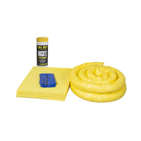 Fentex Refill Kit for Chemical Spill Kit in Wall Cabinet- Yellow - 50L