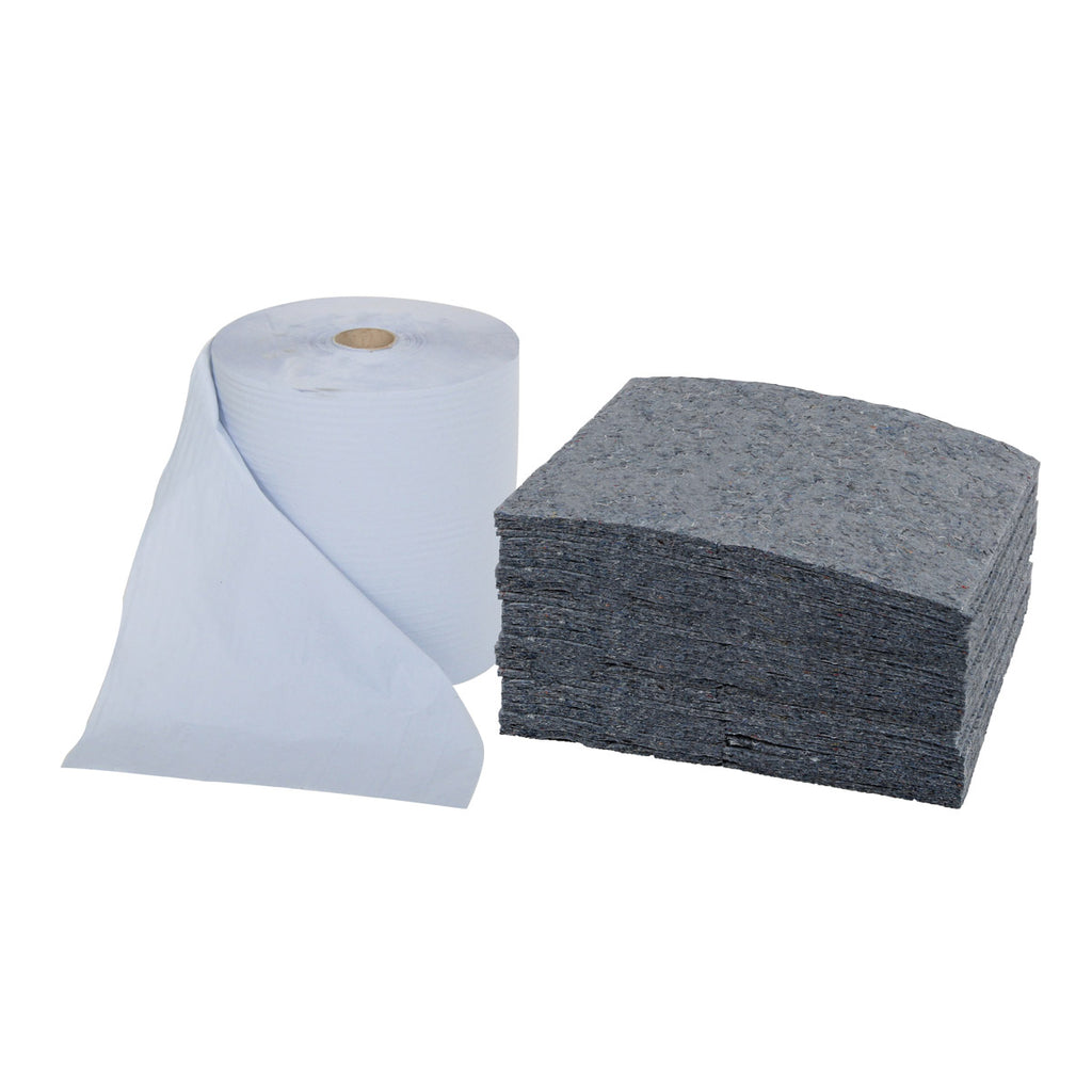 Fentex Spillpod® Duo Refill Pack Blue 2-ply 1000 Sheet Paper Roll and 50 EVO Absorbent Pads