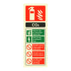 Fire Extinguisher Co2 ID Sign Rigid Plastic Portrait - 75mm x 200mm - 103R