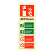 Fire Extinguisher Foam ID Sign Rigid Plastic Portrait - 75mm x 200mm - 102R