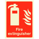 Fire Extinguisher Photoluminescent Sign Portrait - 150mm x 200mm - 502P
